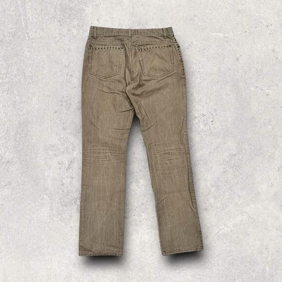 ★ John Varvatos Brown Slim-Fit Pants w/ Subtle Textured Finish ★ - Picture 3 of 6